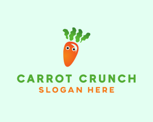 Carrot - Vegetable Carrot Cartoon logo design