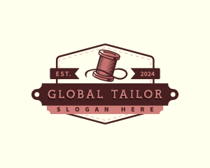 Tailor Sewing Thread logo design