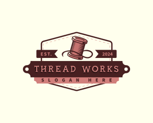 Thread - Tailor Sewing Thread logo design