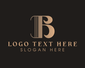 Hairdresser - Stylish Fashion Boutique Letter B logo design
