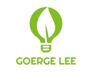 Electrical - Eco Leaf Light Bulb logo design