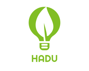 Environment - Eco Leaf Light Bulb logo design