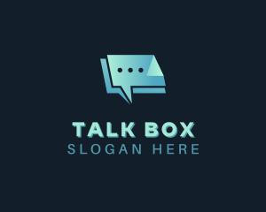 Chat Box - Social Box Conversation logo design