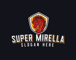 Dragon  Monster Shield Logo