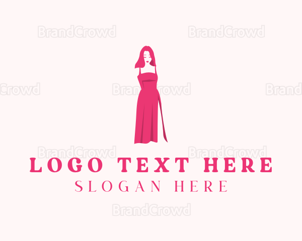 Woman Dress Fashionista Logo