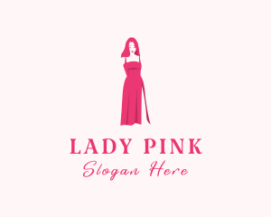 Pink Dress Boutique logo design