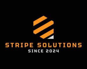 Digital Tech Stripes logo design