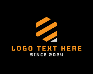 Digital Tech Stripes Logo