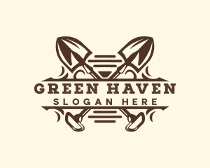 Shovel Garden Landscaping logo design