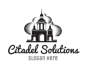 Citadel - Castle Architecture Cloud logo design