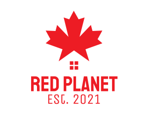 Red Canada House  logo design