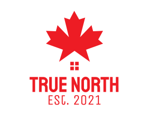 Red Canada House  logo design