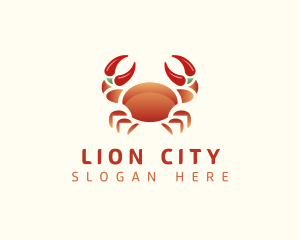 Singaporean - Chili Crab Seafood logo design