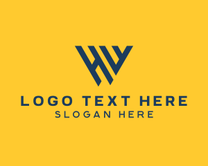 Communication - Business Company Letter HW logo design