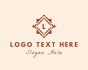 Construction - Geometric Tile Flooring logo design