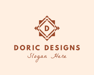 Geometric Tile Flooring logo design