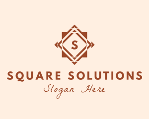 Geometric Tile Flooring logo design