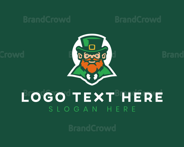 Folklore Irish Leprechaun Logo