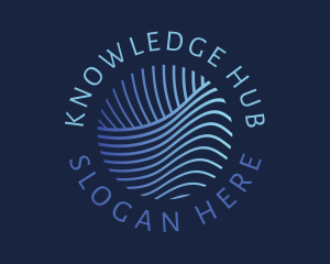 Modern - Blue Waves Technology logo design