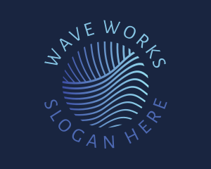 Blue Waves Technology logo design