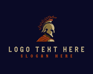 Medieval - Spartan Gladiator Warrior logo design