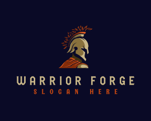 Spartan Gladiator Warrior logo design