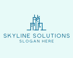 Skyline - Real Estate Buildings Skyline logo design