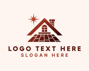 Brick - House Floor Tile logo design
