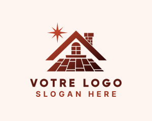 House Floor Tile Logo
