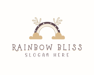 Postnatal Rainbow Cloud logo design