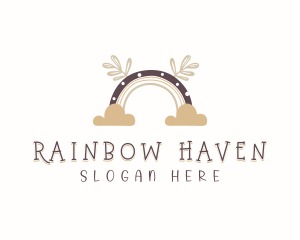 Postnatal Rainbow Cloud logo design