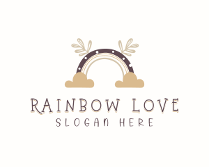 Postnatal Rainbow Cloud logo design