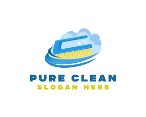 Cleaning Hand Brush logo design