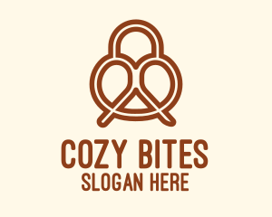 Comfort Food - Pretzel Bread Bakery logo design