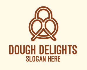 Dough - Pretzel Bread Bakery logo design