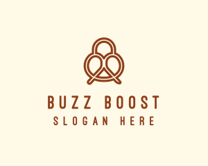 Pretzel Bread Bakery  logo design