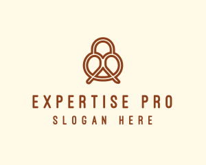 Pretzel Bread Bakery  logo design