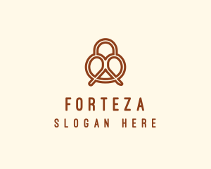 Pretzel Bread Bakery  logo design