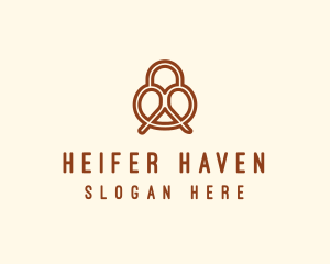 Pretzel Bread Bakery  logo design