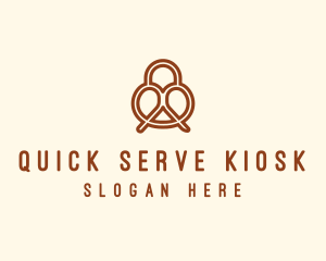 Pretzel Bread Bakery  logo design