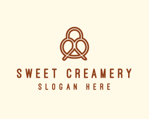 Pretzel Bread Bakery  logo design