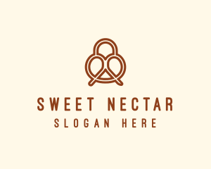 Pretzel Bread Bakery  logo design