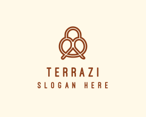 Pretzel Bread Bakery  logo design