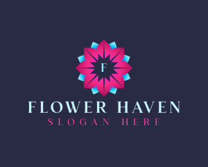 Flower Beauty Petals logo design