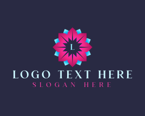 Yoga - Flower Beauty Lotus logo design