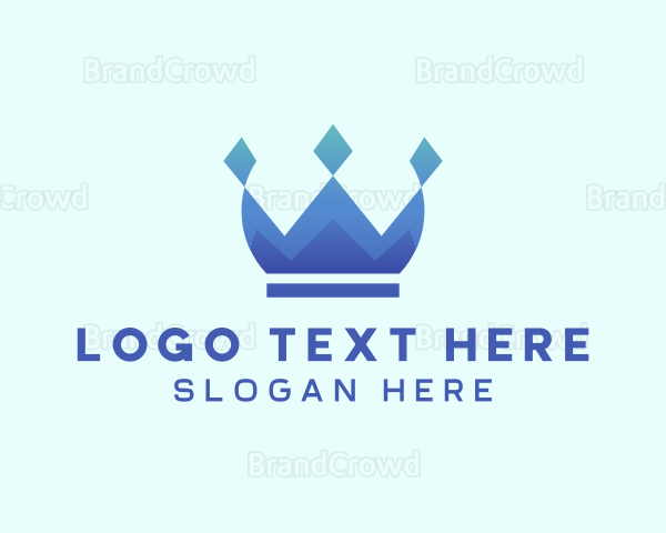 Elegant Diamond Crown Logo