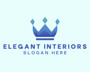 Elegant Diamond Crown logo design