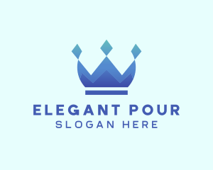 Elegant Diamond Crown logo design