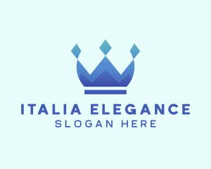 Elegant Diamond Crown logo design