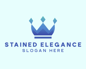 Elegant Diamond Crown logo design